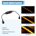 X Autohaux 1 Set Rv Awning Light Strip 5050 Led Chips Inside 4ft Dimmable For Camping Tent