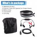 X Autohaux 1 Set Rv Awning Light Strip 5050 Led Chips Inside 4ft Dimmable For Camping Tent