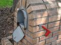 6 1 4 Inch Width By 8 Height Retrofit Snap-in Mailbox Door Replacement Black 
