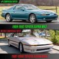 Clear Lens Front Bumper Turn Signal Light Set For 1989 To 1992 Toyota Supra Mark 3 A70 Ma70 Ga70 Turbo Left And Right Pair