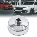 Uxcell Steel 74-75mm Inner Dia 14 Flutes Car Oil Filter Cap Wrench Housing Remover Tool