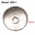 Uxcell Steel 74-75mm Inner Dia 14 Flutes Car Oil Filter Cap Wrench Housing Remover Tool