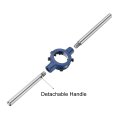 Round Die Stock Handle Wrench 55mm 2 17 Adjustable Threading Holder For Bolt Thread Repair Bar Tools Fit M22-m24 Metric Dies