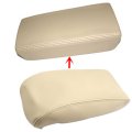 Leather Center Console Lid Armrest Cover Beige For Honda Accord 2003 2007 And Acura Tsx 2004 2008 Microfiber Vehicle Specific