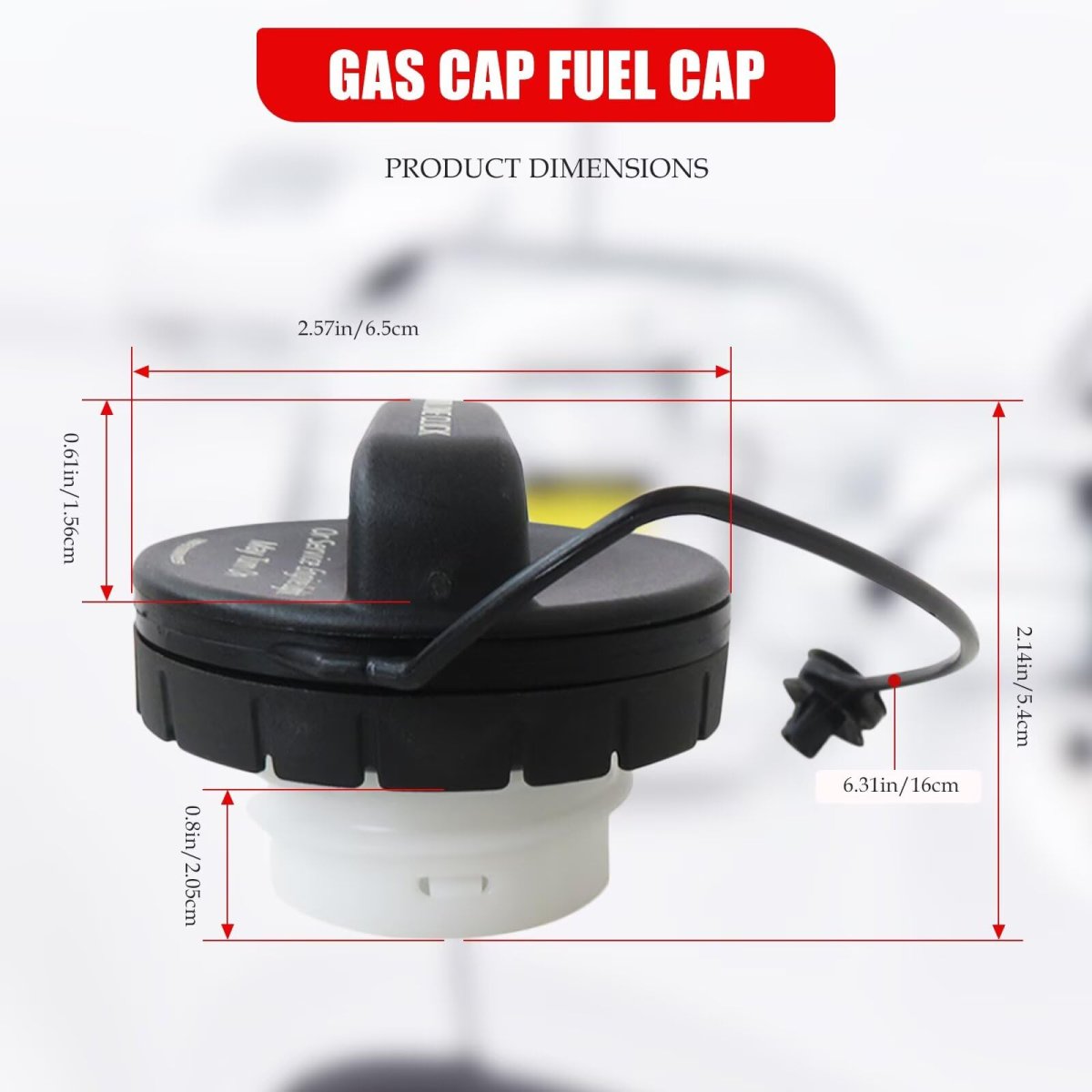 Gt329 Gas Cap Fuel Replacement Fit For 2008-2010 Buick Enclave Replace 23368720 20760816 20870446