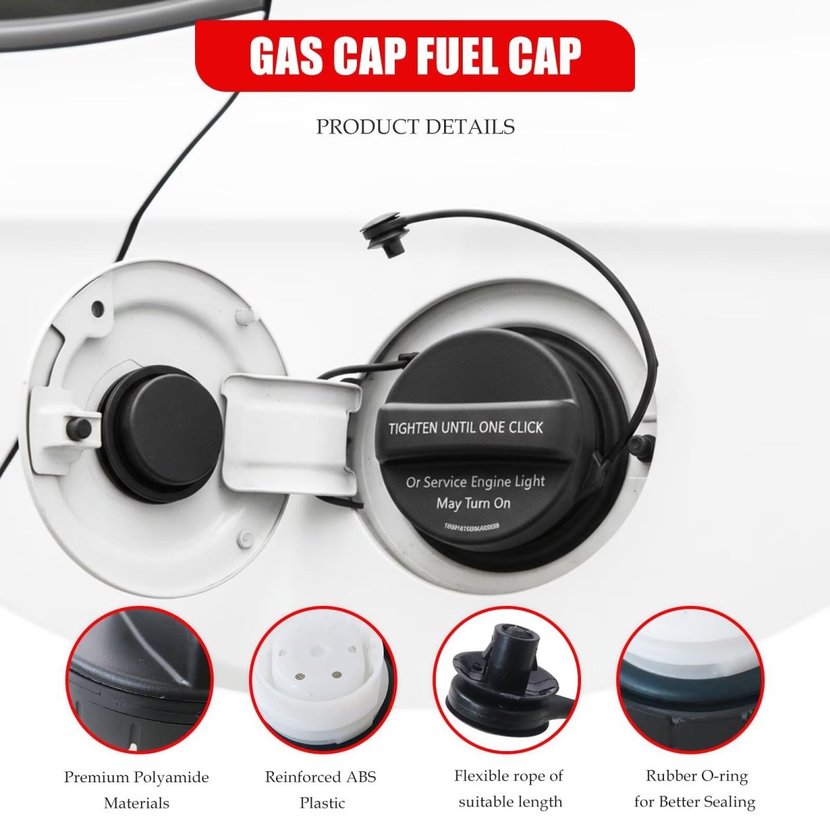 Gt329 Gas Cap Fuel Replacement Fit For 2008-2010 Buick Enclave Replace 23368720 20760816 20870446