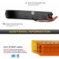 Amber Led Strip For 2009-2014 Ford F150 Amber Lens Side Mirror Marker Turn Signal Light Blinker Lamp Assembly Replacement Pair