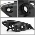 Auto Dynasty Chrome Housing Clear Corner Head Lamps Tool Kit For Sienna 04-05