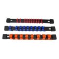 Usonline9 Premium 3pc Socket Organizer 1 4 3 8 1 2 Mountable Sliding Holder Rail Tool Storage