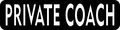 8 25inx2in White Letters Private Coach Magnet Magnetic Vehicle Bumper Sign By Stickertalk 
