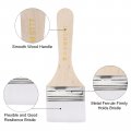 Uxcell 36pcs 6 3 Paint Brush 2 Width Soft Nylon Bristle With Wood Handle For Wall Cabinets Fences White