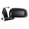 Black Driver Side And Passenger View Mirror Textured With Power Adjustment Manual Folding Heated Compatible For 2004-2009 Dodge