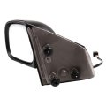 Black Driver Side And Passenger View Mirror Textured With Power Adjustment Manual Folding Heated Compatible For 2004-2009 Dodge