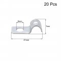 Uxcell 15 64 Emt One Hole Strap Pipe Zinc-plated Steel Reinforced Rib For Fixing On Various Surfaces 20pcs