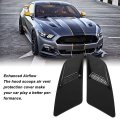 1 Pair Scoop Bonnet Vent Hood Cover Trim Engine Air Front Decoration Replacement For 2015 To 2017
