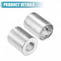 Uxcell 8pcs Car Aluminum Cylindrical Air Conditioner Pipe Joint Fitting Sleeve 14mm 24mm Hole Dia