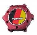 Vms Racing Red Oil Cap Power Bry Emblem In Billet Aluminum Compatible With E24 E63 E64 F12 F13 Z3 Roadster Mz3 Z4 Z4m Z8 R58 M6
