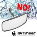 Center Rear View Convex Mirror For 2017 2023 Polaris Ranger 500 570 900 1000 Xp With Factory Drop Down Mounting Tab Wide Angle