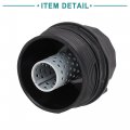 Acropix Car Oil Engine Filter Housing Cap Cover Replacement Fit For Toyota Rav4 Black
