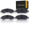 Front Brake Pad Set For Chevy Express 1500 And 2500 2014 Ceramic Friction Material Silver Classification Replacement 19286282