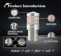 Ruiandsion 2pcs 1156 Led Bulbs 7506 Ba15s P21w Base 9-30v 3030 20smd Chipset Yellow Amber Replacement Bulb For Reverse Turn