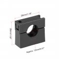 Uxcell Corrugated Tube Holder Ad13 Plastic Mounting Bracket Pipe Clamp Clips With Double Struts 5pcs