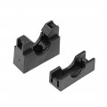 Uxcell Corrugated Tube Holder Ad13 Plastic Mounting Bracket Pipe Clamp Clips With Double Struts 5pcs