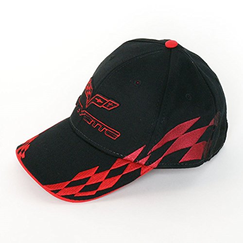 C6 Corvette Embroidered Bad Vette Hat Cap Red