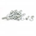 Uxcell 14mm Dia Epdm Lined R Shaped Zinc Plated Stainless Steel Pipe Clip Cable Clamp 10pcs