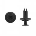 Uxcell 30pcs Black Fastener Rivet Push Clip Retainer 6 5mm Hole Dia For Car