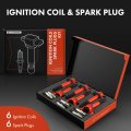 Red Set Of 12 Ignition Coil Pack And Iridium Spark Plugs For Ford Escape 2009 Fusion 2006-2012 Lincoln Zephyr 2006 Mercury
