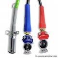 Torque 15ft 3 In 1 Abs Air Power Line Hose Wrap 7 Way Electrical Cable With Handle Grip 25 Tender Spring For Semi Truck Trailer