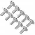 Uxcell Carriage Bolts Neck Bolt Round Head Square 304 Stainless Steel M6x16mm 20pcs