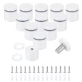 12 Pcs X 1 Standoff Screws Stainless Steel Wall Mount Sign Mounting Hardware Kit With 14pcs For Hanging Acrylic Glass Signs 