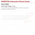 Vipmotoz Full Led License Plate Light Tag Lamp Assembly Replacement Pair For 2015-2020 Ford F150 Pickup Truck 6000k Diamond