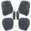 Secos Front Driver Passenger Bottom Top Leather Seat Cover Black Armrest For Land Rover Lr3 Discovery 3 2005-2009 