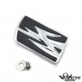 Httmt Mt216-066- Motorcycle Chrome Lightning Large Brake Pedal Pad Compatible With H-d Road King Flhr Electra Glide Ultra