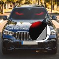 Car Windshield Sun Shade Evil Eyes Foldable Reflective Anti-uv Visor Heat Shield Keep Vehicle Cool Thicken 5-layer Uv Fit For
