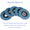 Waltyotur 50-pack Flap Discs Grinding Wheel 40 Grit 4-1 2 X 7 8 Angle Grinder Sanding Zirconia Abrasive Type 29 Disc