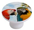 Carolina Hardware And Decor 2349 Macaws Couple Ceramic Cabinet Drawer Knob 