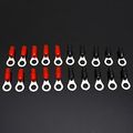 Conext Link Rtb88-20 Ring Terminal With Red Black Boot 5 16 8mm Stud Hole 20 Pack 8 Gauge 