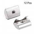 Uxcell M4 Roll In Spring T Nut With Sheet Carbon Steel For 4040 Series Aluminum Extrusion Profile Rail 8mm Slot 12pcs