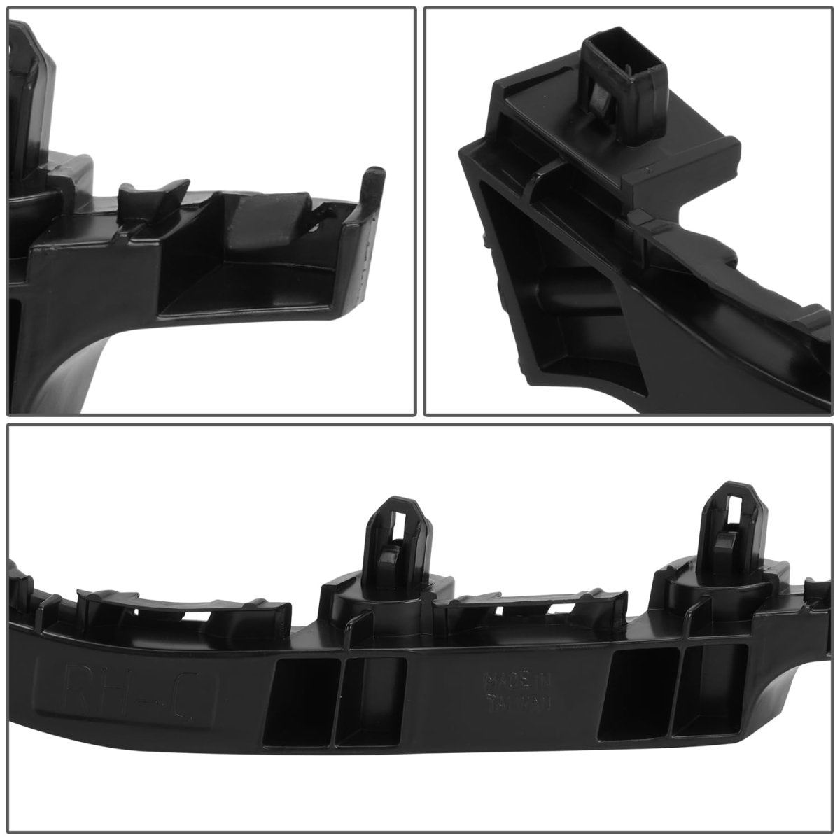 Ch1043101 Front Bumper Cover Stiffener Bracket For Chrysler 200 2011 2014 Passenger Right Side Polished Black Plastic