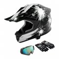 Tcmt Dot Youth Kids Motocross Offroad Street Helmet Full Face Motorcycle Atv Dirt Bike Gloves Goggles 