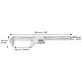 15 In Automotive Wrench Adjustable Chrome Plated Tool Steel Pipe For Plumbers Home And Auto Repair Model Qs16543