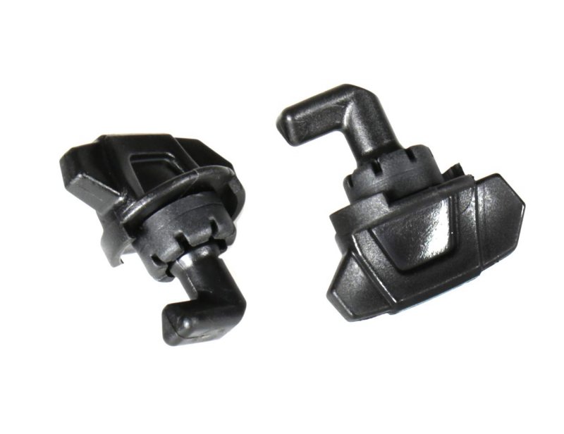 Hood Latch Toggles With Grommets And Washers Kit For Polaris Rzr 900 Xp 1000 4 Black Abs Plastic Rubber Hw-1020