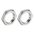2 Pcs Cast Pipe Fitting Hex Locknut 304 Stainless Steel Lock Nut G 3 4 Female Thread Dn20 For Plumbing Fixed Water Broom And 