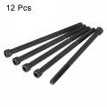 Uxcell 1 4-20x4 Hex Socket Head Cap Screw Bolts 12 9 Grade Alloy Steel 12pcs