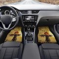 4 Piece Set Pumpkin Scarecrow Castle Spooky Car Floor Mat Anti-skid Happy Halloween Automotive Carpet Foot Pads All Weather