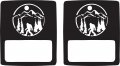 Jeeptails Bigfoot Under The Moon Tail Lamp Light Covers Non-led For Jeep Wrangler Jl Models 2018-present 